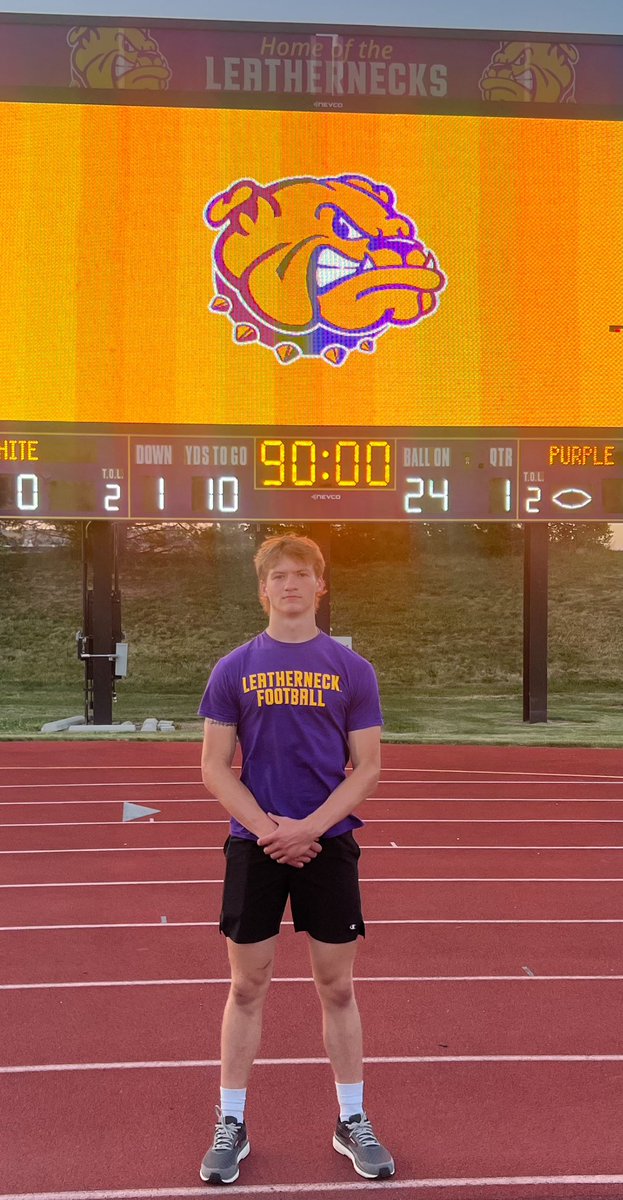 I had a big day competing down at WIU yesterday! Measured in at 6’4 197, 40yd 4.83, 5-10-5 4.58, and broad jump 9’10. Had a great time slinging the rock🏈 as well as awesome conversations with <a href="/CoachJoeDavis/">Joe Davis</a> <a href="/CoachTrevino_/">Zach Trevino</a> and i’m looking forward to what’s coming! Thank you