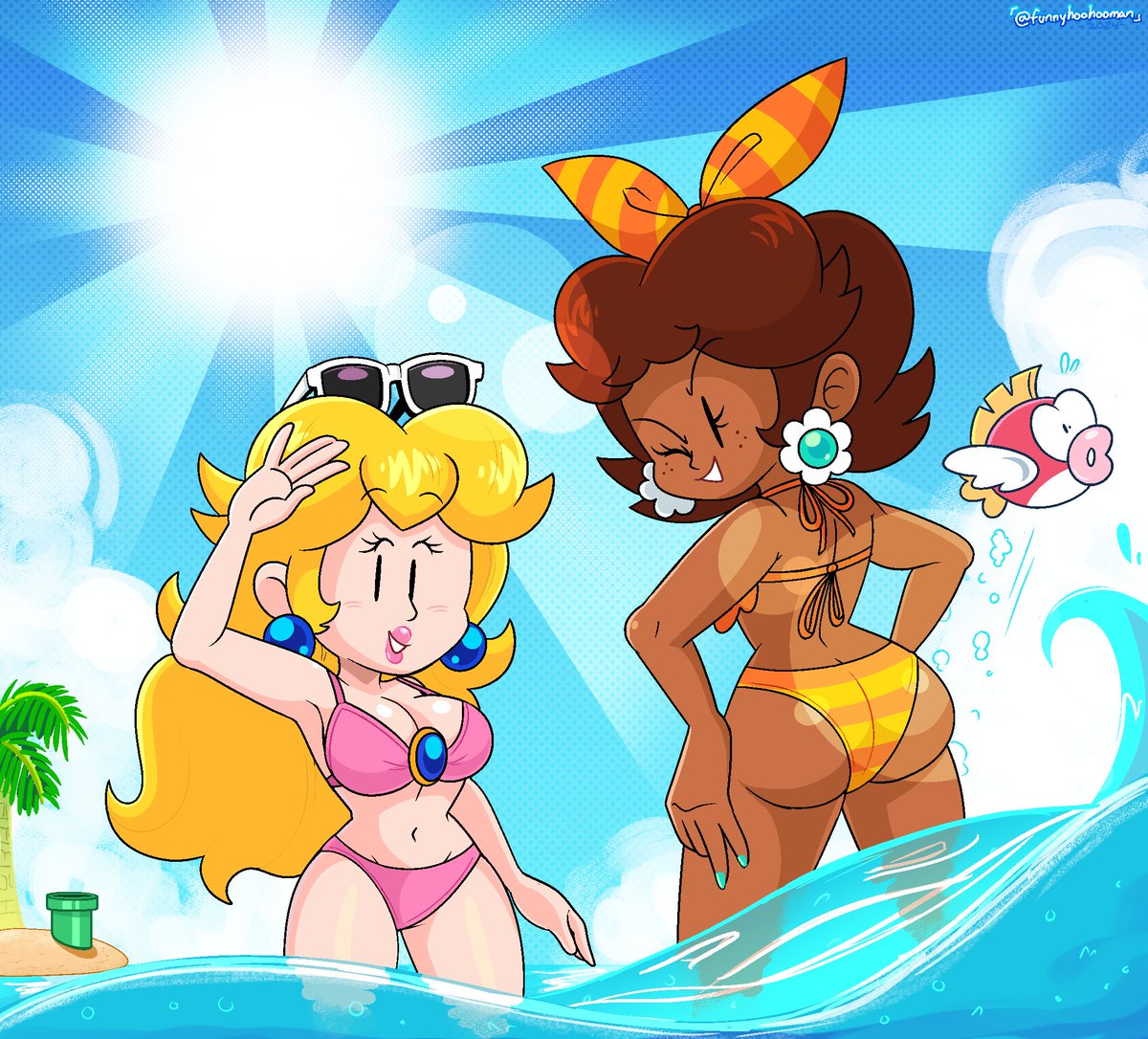 SUMMER TIME with Daisy and Peach! 🏖️🩷💛