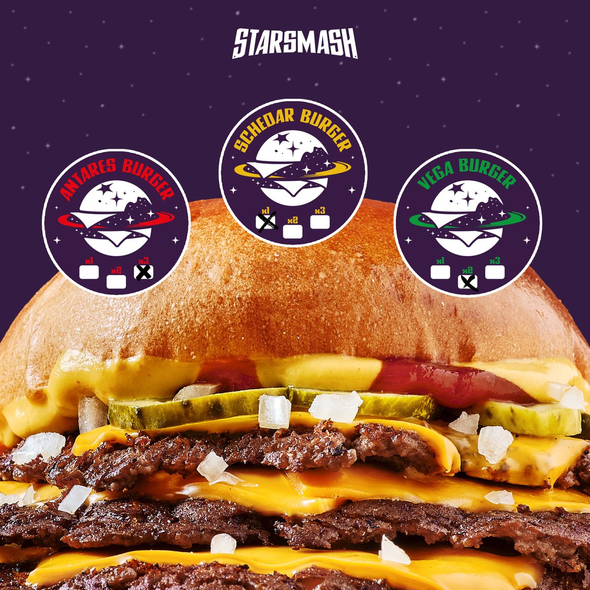 Antares, Schedar ou Vega ? 🍔
Pour celles et ceux d’entre vous qui ont goûté, quelle est votre étoile préférée ? ✨