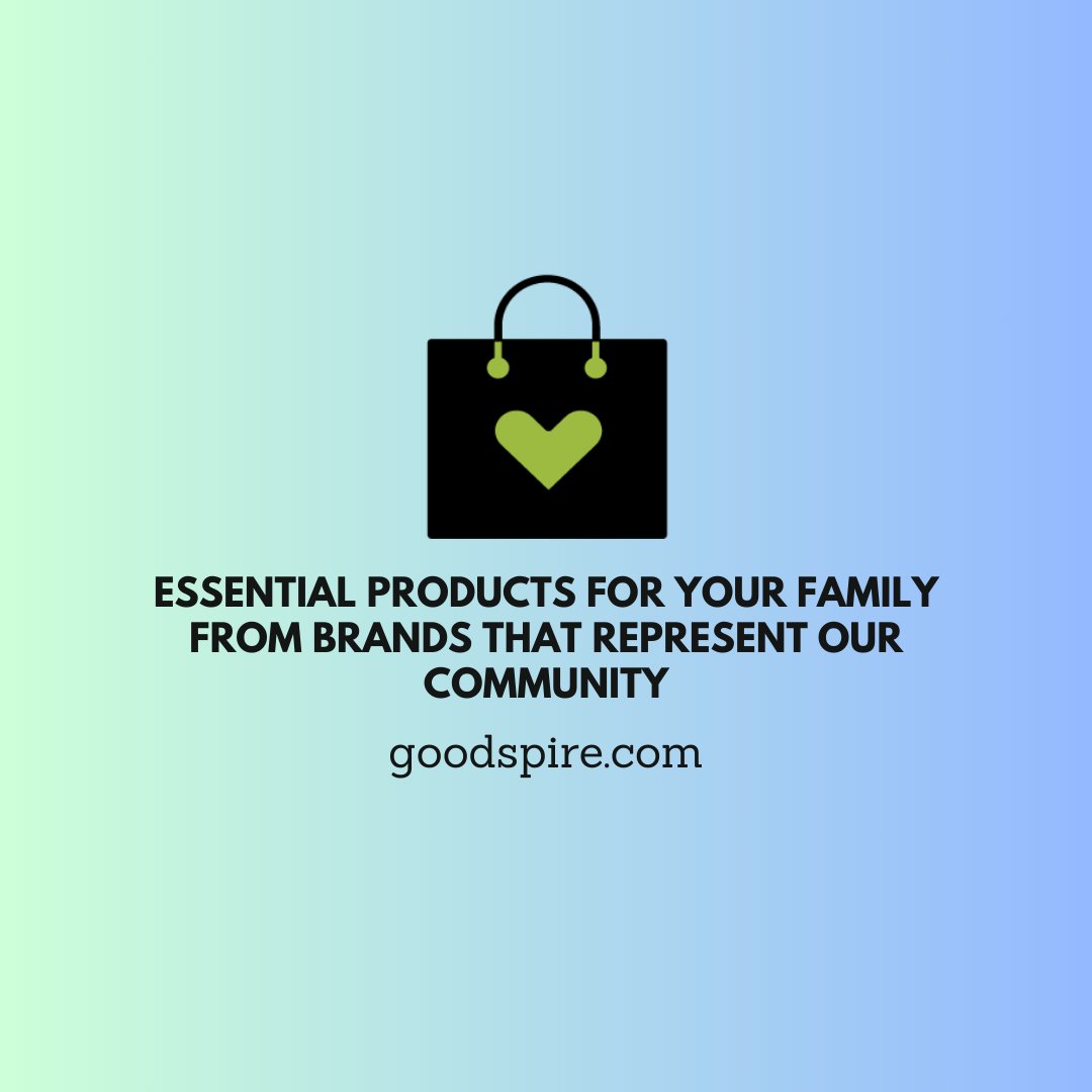 Goodspire's tweet photo. Essential products for your family from brands that represent our community

The Goodspire Marketplace 

07.01.24

#GoodspireMarketplace #Blackowned #BlackDollar #BlackEconomics https://t.co/yUM8yHYAO2