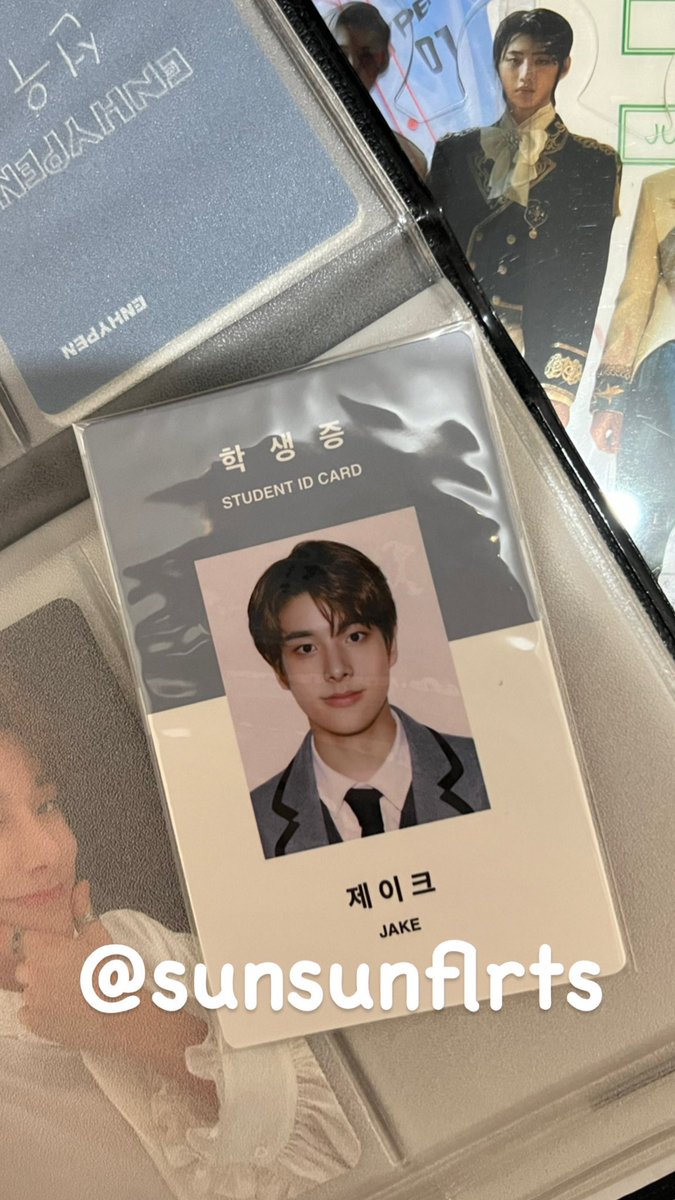HARUKEYTH's tweet photo. Wts lfb ph 

ENHYPEN jake season’s greeting student id card 

1k + pf +lsf

Mop: gcash 
Mod: ggx, j&amp;t 

Jake student id card 
Never pa na alis sa plastic ^^ https://t.co/2qlnKmHXHC