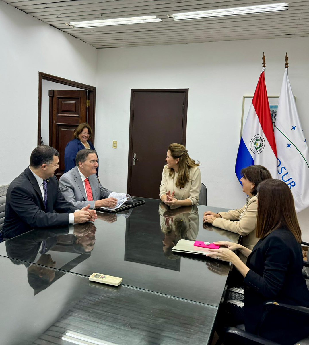 DirOPSPAHO's tweet photo. Tuve un encuentro muy fructífero con la ministra Martha Peña, asesora del Gabinete Civil de la @PresidenciaPy y la ministra de Salud Pública, @mariatbaran. 

Analizamos cómo la OPS puede contribuir a ampliar el acceso a medicamentos, un tema prioritario p/ el gobierno. https://t.co/yhX8ehaewV