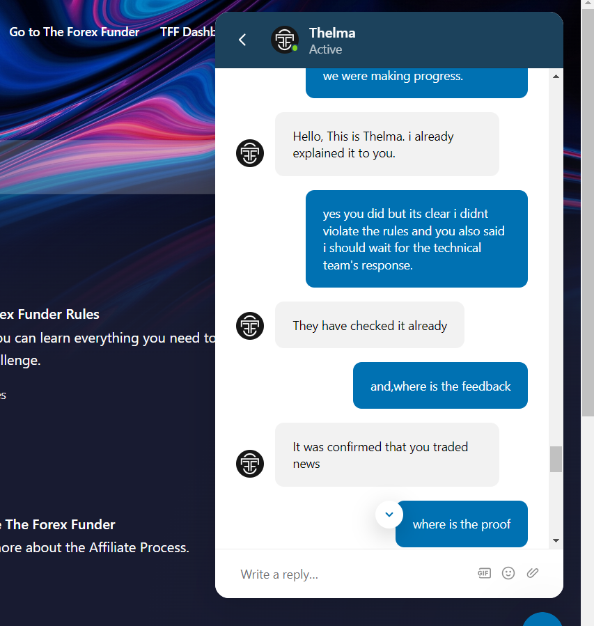 Bullseye365's tweet photo. @TheForexFunder @TJFX98  The best scammers in this industry. How can you accuse someone of breaching a rule and not provide an information (proof) of how they violated the rule. The just TELL you that you have done it and its final. STAY AWAY FROM THEM. Share For awareness https://t.co/mewWfddq4j