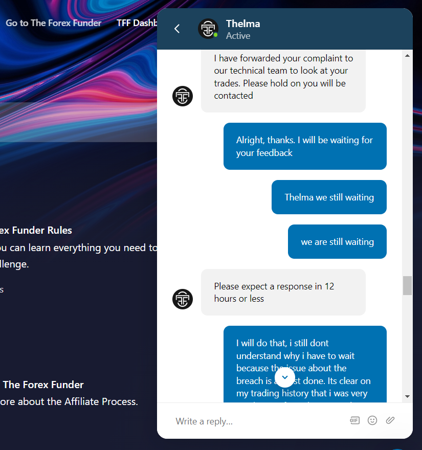 Bullseye365's tweet photo. @TheForexFunder @TJFX98  The best scammers in this industry. How can you accuse someone of breaching a rule and not provide an information (proof) of how they violated the rule. The just TELL you that you have done it and its final. STAY AWAY FROM THEM. Share For awareness https://t.co/mewWfddq4j