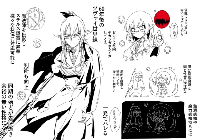 リゼル(PFLS)
ギルド・強化兵士隊アイゼンバイルに所属するハーフエルフ
主に特殊なシャボン玉で自身や仲間を透明化しサポートする
奇襲に特化してるものの決め手となる技が無いので改造武器等を装備する事で自身の火力不足を補っている 