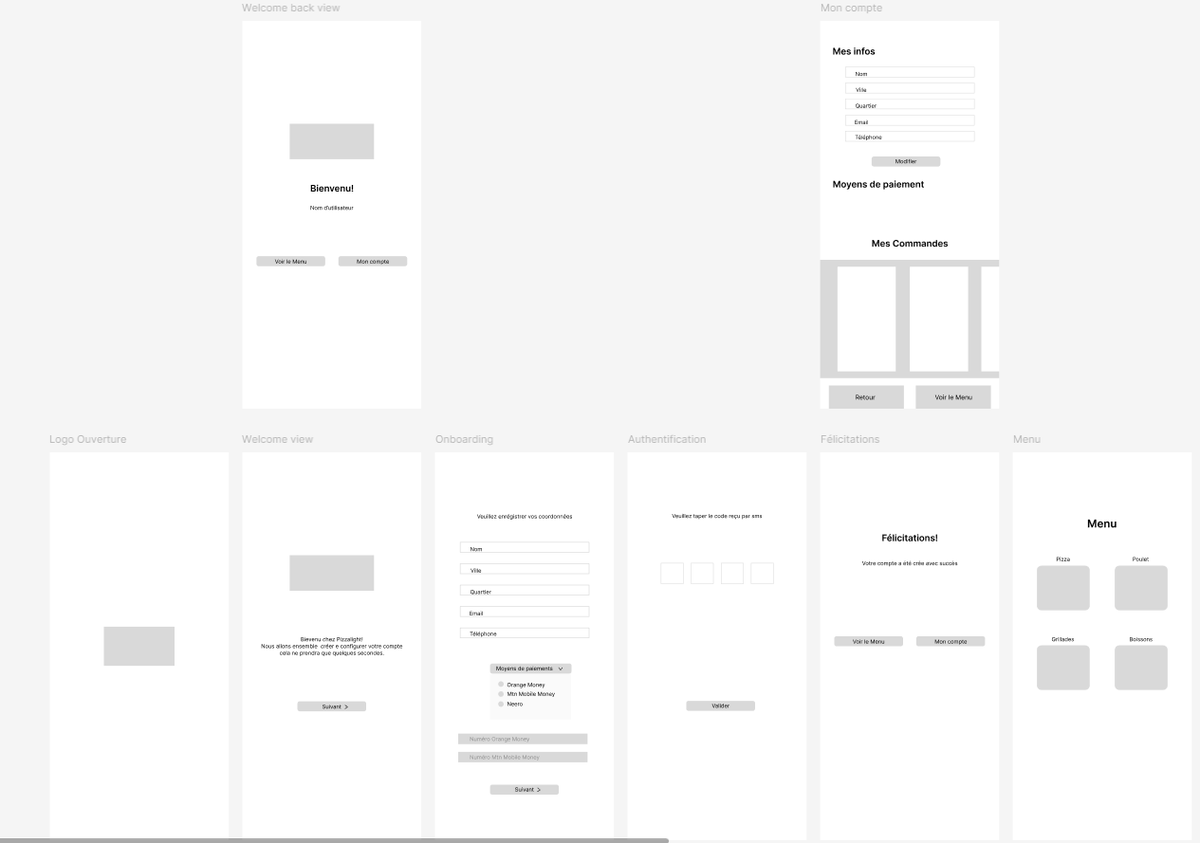 EtoundiEmmanuel's tweet photo. Le projet du mois: design d'une app pour pizzeria
Etape en cours: Wireframing https://t.co/XBXBt1mzQ6