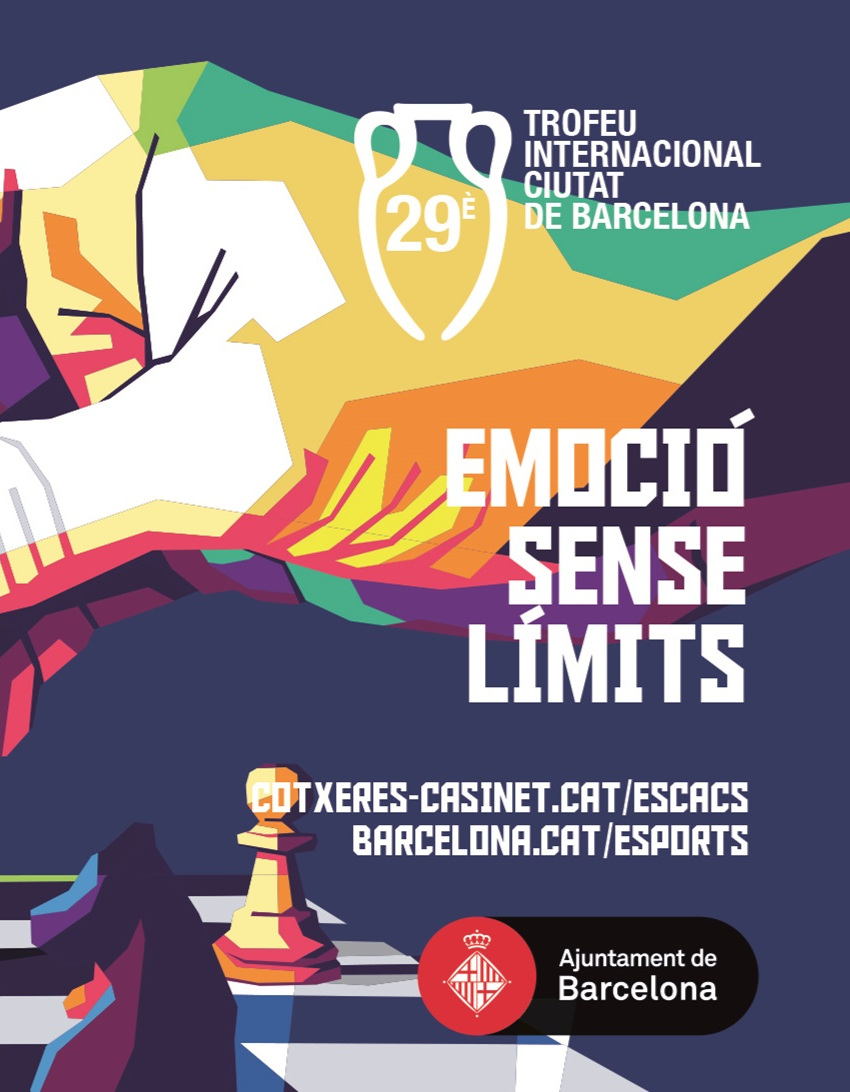 SantsChess's tweet photo. The XXV International Sants Chess Open - City of Barcelona will take place between August 23 and September 1, 2024. More than 20,000 euros will be distributed in prizes.
#santschess #chess #ajedrez #echecs #escacs #skak #schach #xadrez #xake #scacchi #szachy #sjakk #schaken https://t.co/vVJwHhFyeH