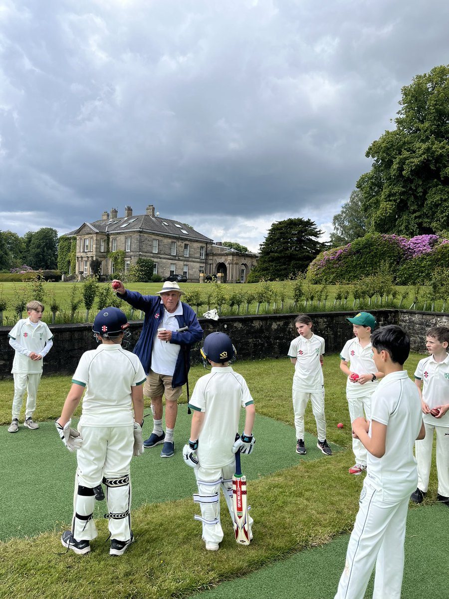 Thank you <a href="/mowden_hall/">Mowden Hall School</a> for a great afternoon of six a side cricket. Lots of good cricket played and valuable lessons learnt. What a treat to have Mr Hirsch join us. 🏏