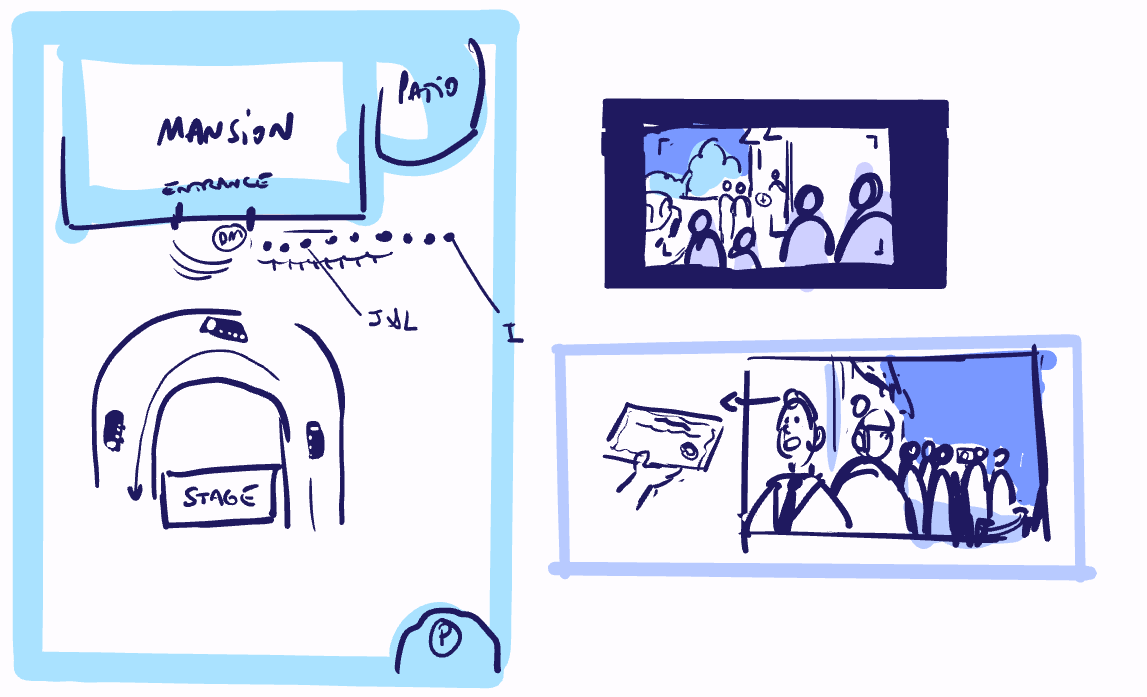 I also ALWAYS do floorplans now, especially when working with EPs from live action, it helps a ton to use floorplans as it's what they tend to be more familiar with.
When Design is swamped, I would do quick pre design for my team so we can all ref the same character designs 