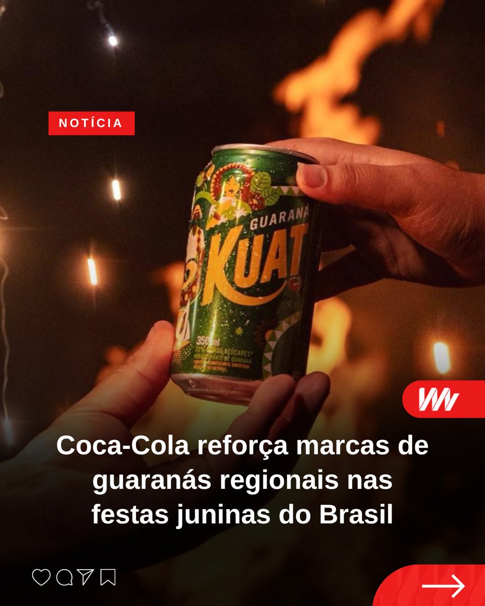 mundodmarketing's tweet photo. Marca celebra a riqueza regional brasileira com suas marcas Kuat, Guaraná Jesus, Guarapan e Tuchaua

#guaranajesus #kuat #colacola #guarapan #Tuchaua #mundodomarketing #guaranacharrua

Saiba mais: https://t.co/AH2d6UtSLY https://t.co/ujw2LYizIN