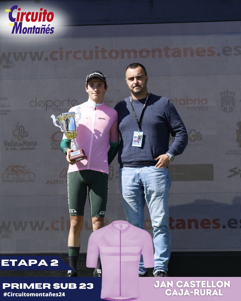 Mertxe_Beriain's tweet photo. Enhorabuena @jancastellon03    @FilialCajaRural  por el premio 1er Sub23💪🏾🚴🏿‍♂️😘#CircuitoMontañes24  
📷 @CircuiMontanes https://t.co/K3eEyP41Jv