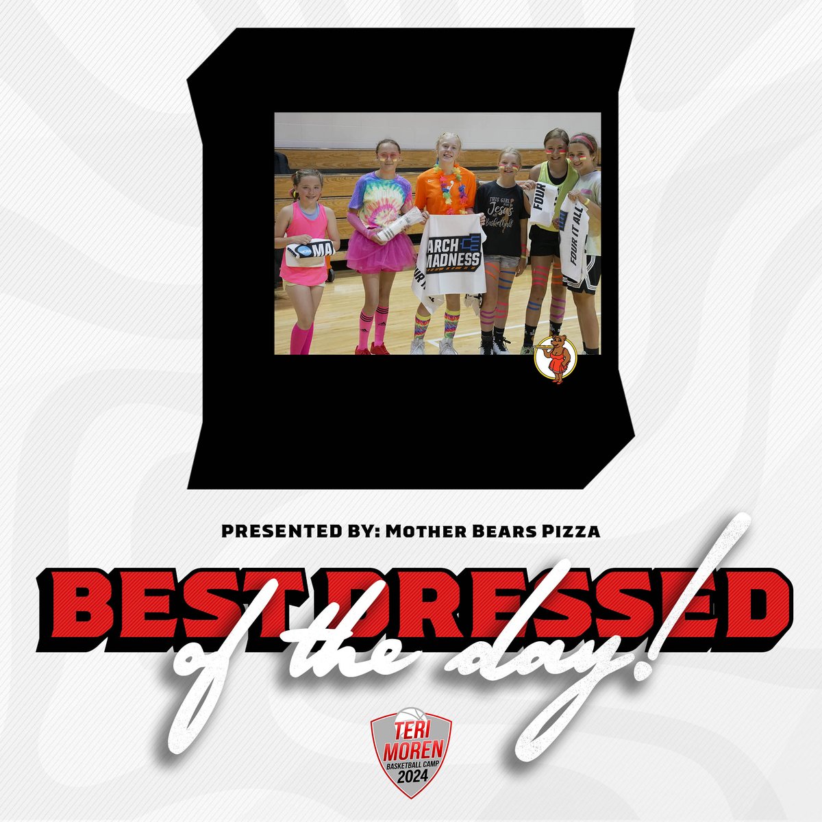 Teri Moren Basketball Camp (@terimorencamps) on Twitter photo Our <a href="/MotherBearsBLM/">Mother Bear's Pizza</a> Best Dressed of the Day ๐
๐๐๐ข๐ข๐ ๐ฝ๐ช๐๐ - Aces
๐๐ฎ๐ก๐๐ ๐๐ค๐ข๐ก๐๐ฃ๐ - Aces
๐๐ฉ๐ค๐ง๐ฎ ๐๐๐๐ ๐ข๐๐ฃ - Mystics
๐๐๐๐จ๐ก๐๐ฎ ๐๐ง๐ช๐๐, Monarchs
๐๐๐๐๐๐ ๐ฟ๐๐ซ๐๐จ, Storm
๐ฝ๐ง๐๐ฃ๐ฃ๐ ๐พ๐๐ฃ๐ฉ๐ง๐๐ก๐ก, Comets Our <a href="/MotherBearsBLM/">Mother Bear's Pizza</a> Best Dressed of the Day ๐
๐๐๐ข๐ข๐ ๐ฝ๐ช๐๐ - Aces
๐๐ฎ๐ก๐๐ ๐๐ค๐ข๐ก๐๐ฃ๐ - Aces
๐๐ฉ๐ค๐ง๐ฎ ๐๐๐๐ ๐ข๐๐ฃ - Mystics
๐๐๐๐จ๐ก๐๐ฎ ๐๐ง๐ช๐๐, Monarchs
๐๐๐๐๐๐ ๐ฟ๐๐ซ๐๐จ, Storm
๐ฝ๐ง๐๐ฃ๐ฃ๐ ๐พ๐๐ฃ๐ฉ๐ง๐๐ก๐ก, Comets