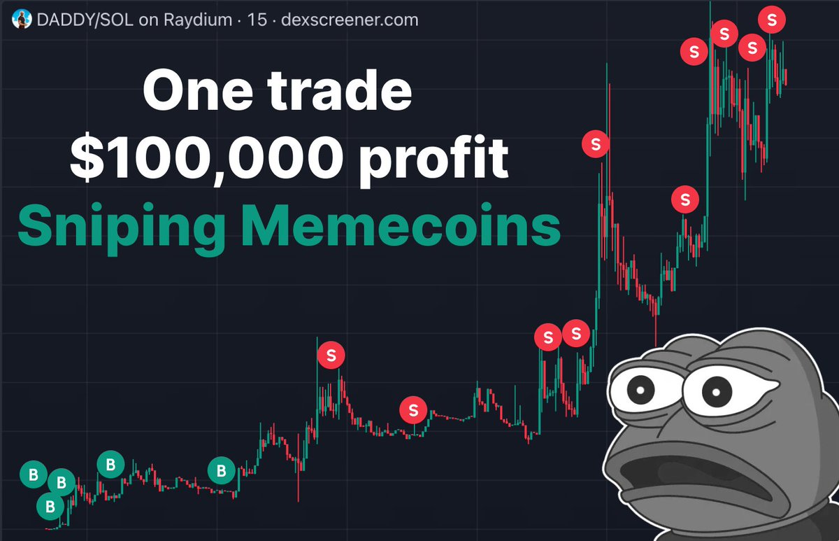kingwilliam_'s tweet photo. You could have sniped $DADDY and turned $300 into $100,000.

You had a chance to snipe $RNT and turned $250 into $400,000.

Memecoin traders make $4,000 a day in just a few hours.

🧵: Reluctantly, they decided to share their secrets. https://t.co/nhHuBU0HVM
