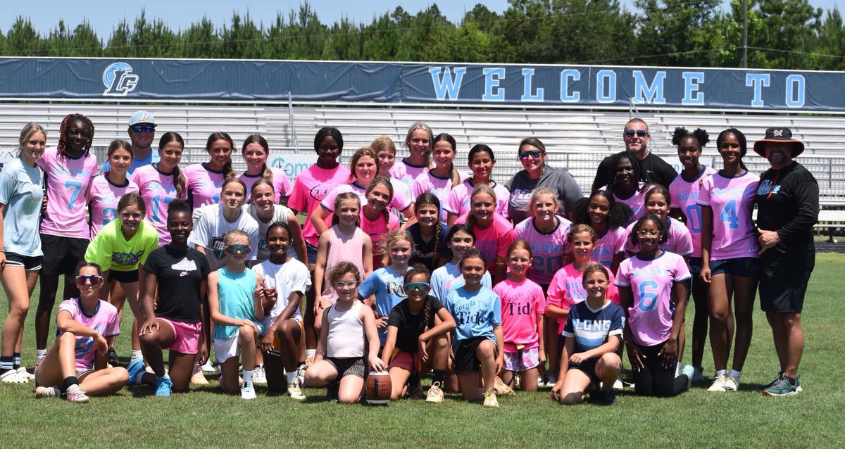These girls worked hard today in our Tide Flag Kids Camp. It was hot!!