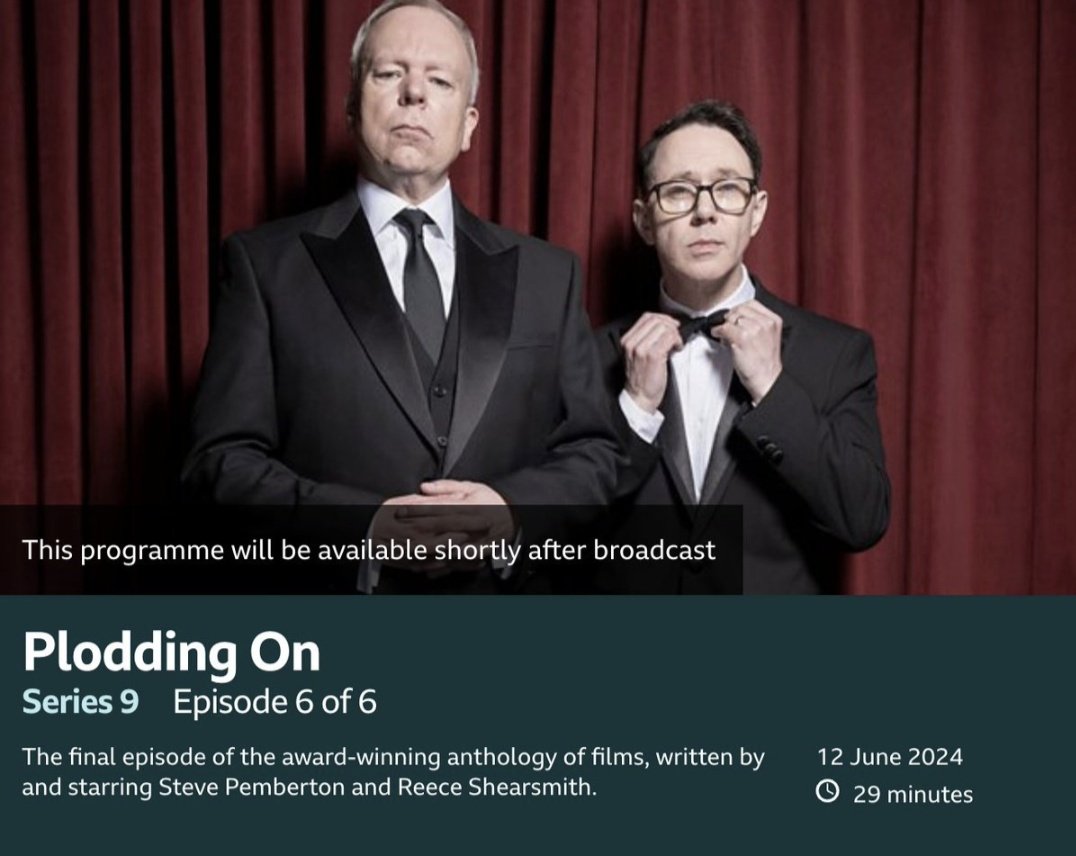 JacobStolworthy's tweet photo. to mark the #InsideNo9 finale, called 'Plodding On', I read back an old interview I did with Steve Pemberton and Reece Shearsmith in 2020 - and look how it ended... https://t.co/zyfqHsydC2