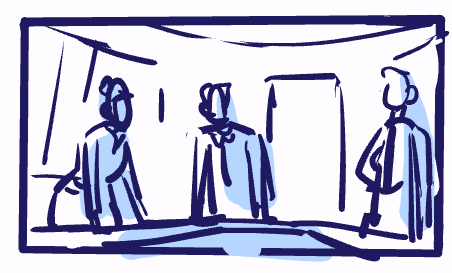 Since most of my xp directing is time management, organization, making sure the team's busy &the ep gets delivered on time, I did have a "failsafe" seq boarded, while I roughed out a "crazy" version... Just in case the EPs hated the crazy one/would turn out to be too expensive