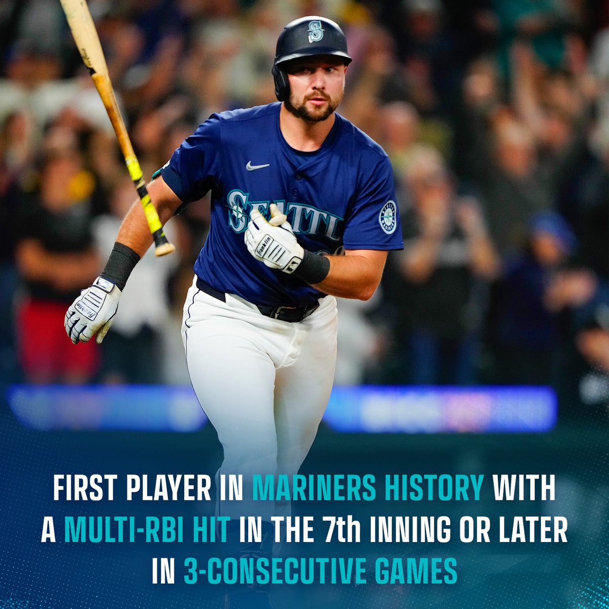 Cal Raleigh has been historically clutch over his last 3 games.

#TexasVoteEm | Mariners.com/Vote