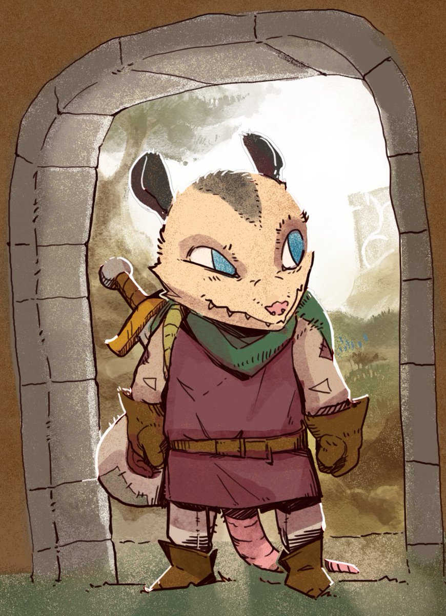 SabbothArt's tweet photo. A little Possum inspired by Root! https://t.co/y4JDCGmFkk
