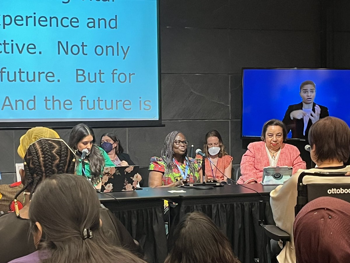 DRI_Mexico's tweet photo. “The future of disability rights is feminist.”

“El futuro de los derechos de las personas con discapacidad es feminista.”

#CRPD #discapacidad #COSP17 https://t.co/sI7LGYMaT2
