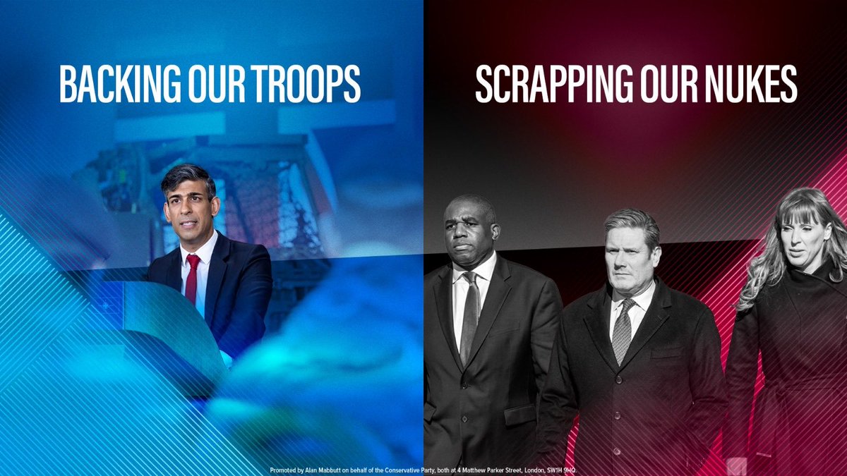 Which would you prefer? A vote for labour is dangerous to our very safety. Don’t do it.