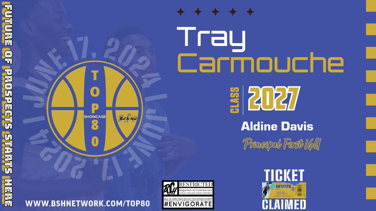 BallSoHardSS's tweet image. Top 80 Showcase welcomes . . .
Tray Carmouche

#Top80Showcase