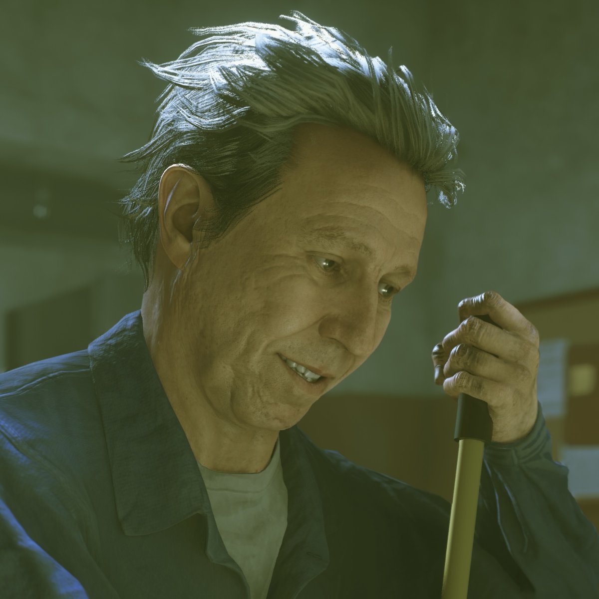 GravesLabs's tweet photo. Huge fan of how much more relaxed Ahti looks in AW2. My toxic trait is I also think sauna and beer would fix me like this. 

#AW2Photography #AlanWake #ControlRemedy https://t.co/NK3DOcRUco