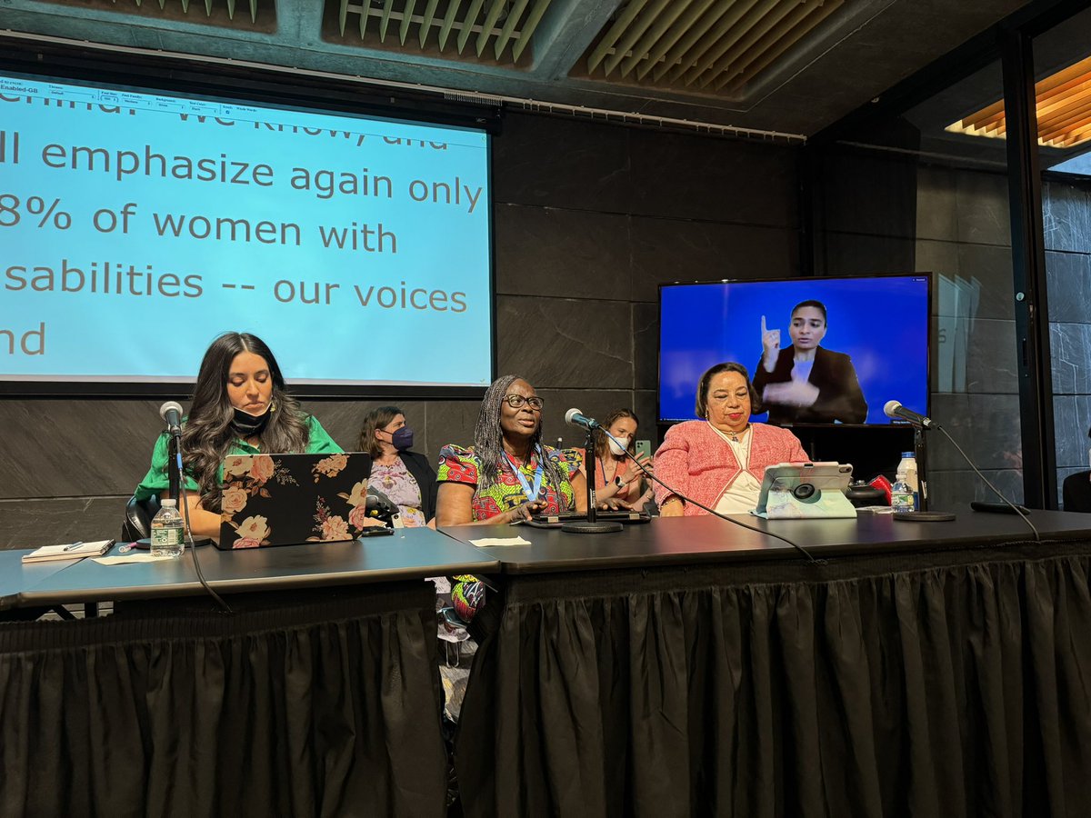 WomenDeliver's tweet photo. Thrilled to be at the #CoSP17 side event hosted by @WomenEnabled, @un_women, and @UNHumanRights to learn from experts about how the future of disability rights can and should be feminist. https://t.co/v3obC4TxkO