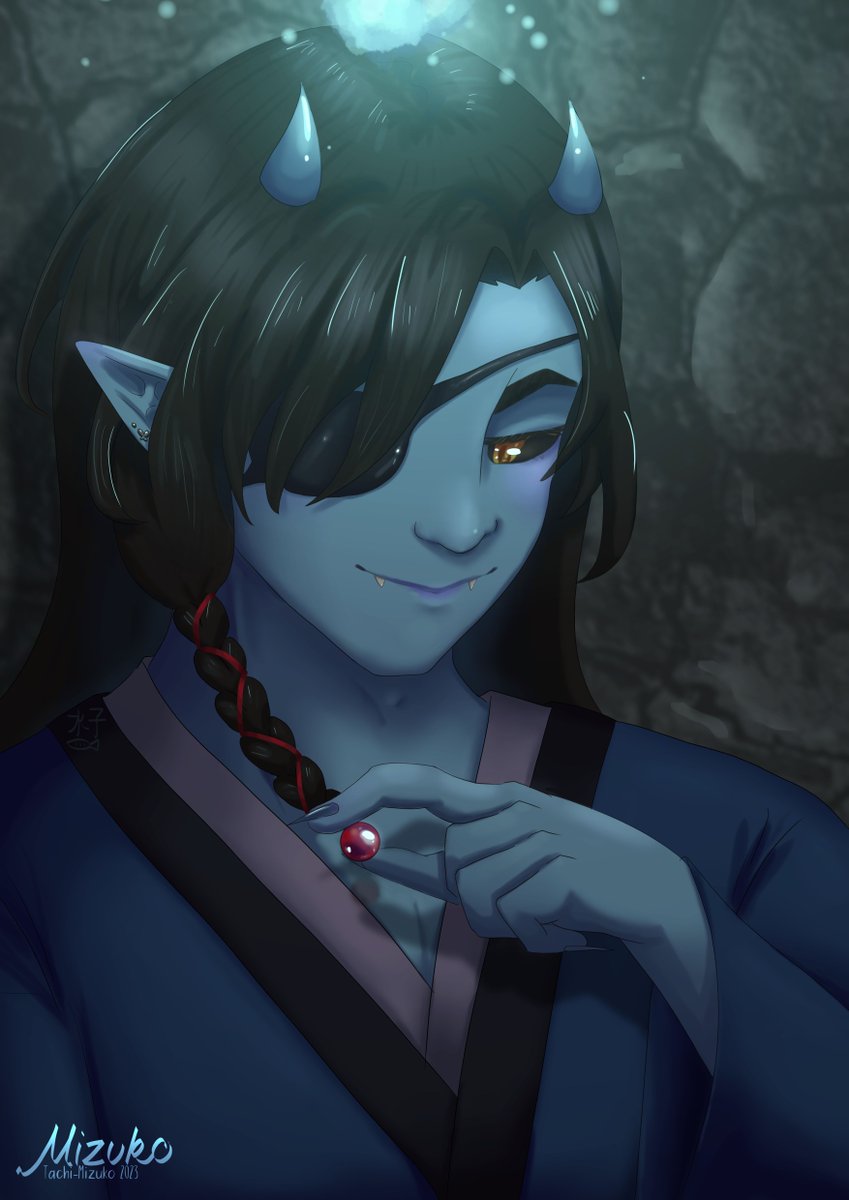 tachi_mizuko's tweet photo. I declare this week, #HuaCheng week. Because I can not stop drawing him. I really loved his "ghost" disguise in #TGCFS2. Pointed ears were a hell yes from me! (And blue skin is welcome too)
#TGCF #danmeifanart #rkgk #digitalart #MXTX https://t.co/9QttAfvIix