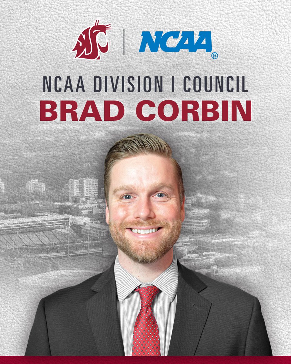 Congrats to our Deputy Athletic Director Brad Corbin on being named to the NCAA D1 Council.  👏👏

#GoCougs // #BackThePac

📰wsucougars.com/news/2024/6/12…
