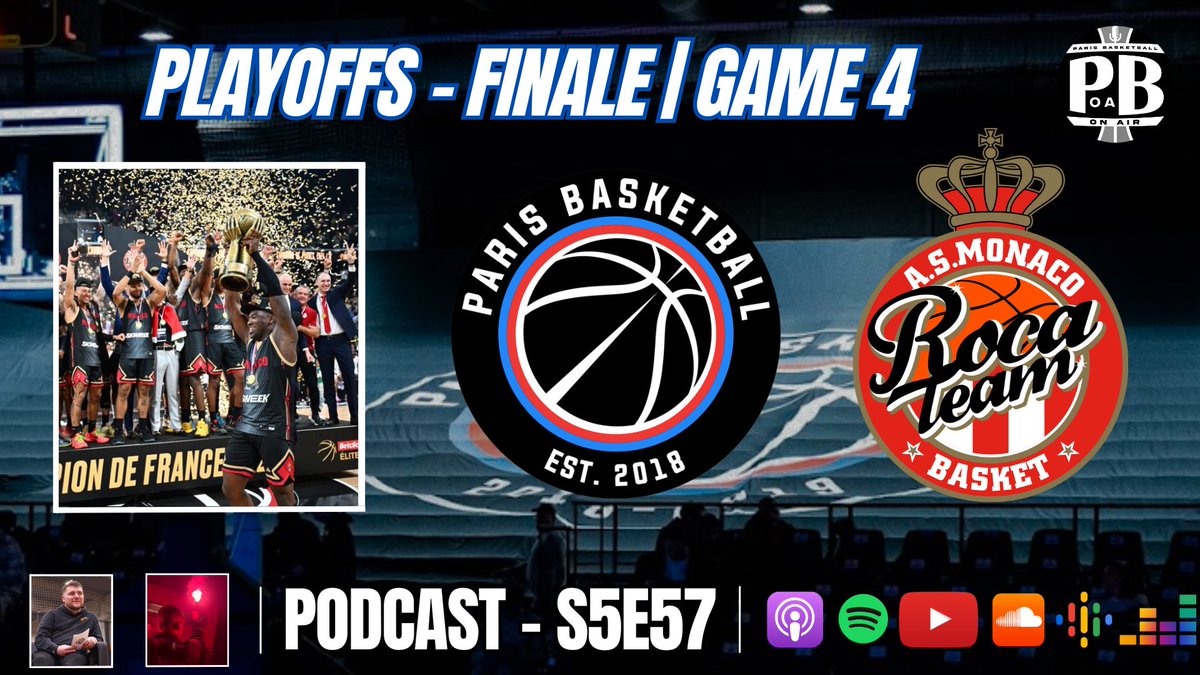 S5E57 - Débrief : Paris giflé à la maison, Monaco est champion

Face à une Roca Team déchainée, le Paris Basketball s’incline en finale de #BetclicELITE après une saison extraordinaire

👉 youtu.be/4o9ehGVCAaE?si… 👈