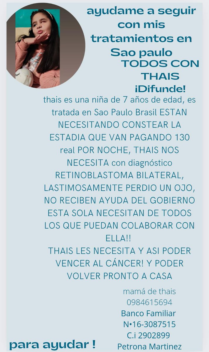 SolAracelyCant1's tweet photo. Solo te pido Dios,, que nos ayude y podamos seguir,😭😭😭🫶, xfavor gente 😭😭😭😭 ayúdenme con sus RT, y poder conseguir y mi hija siga viendo xfavor gente, ya no se dónde RECURRIR 😭😭😭 https://t.co/jGzXURhbyR