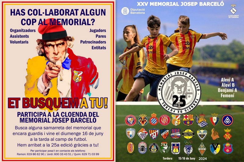 JFerrer1003's tweet photo. El Memorial Josep Barceló de Tordera arriba al 25è aniversari https://t.co/3bxz5SA7gP