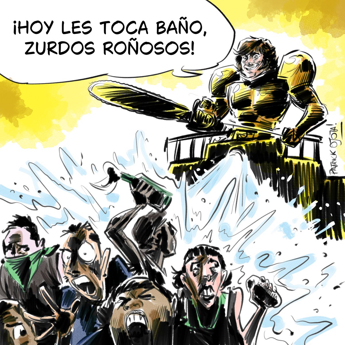 PatrickAbrazos's tweet photo. Gracias Milei, por darle un baño a los crotos golpistas. Falta bala, pero el baño es un buen comienzo. No hay que dejarlos ganar, tienen que entender que la gente ya está harta de la vioIencia y la dictadura zurda! AGUANTE LA LEY BASES! VIVA LA LIBERTAD CARAJO! https://t.co/6Qs4Gpnwx8