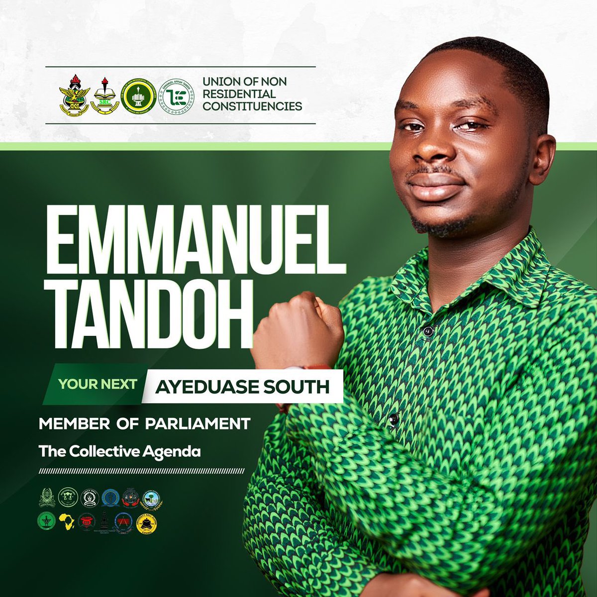 [AYEDUASE-SOUTH];

Emmanuel Tandoh emerges as the next MP.

He received 1470 votes, with a percentage of 69.64%.