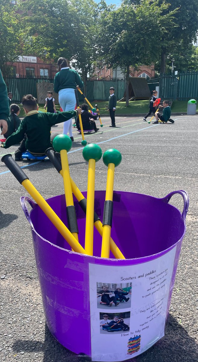 Pupils have been out in the sunshine enjoying our new summer playground equipment. Playtimes have been fun and focused! <a href="/EducationEACT/">E-ACT</a>