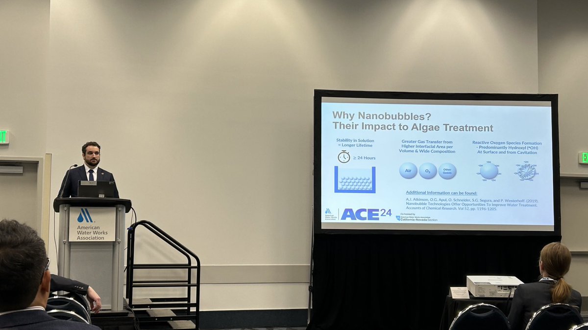 paul westerhoff (@paulwesterhoff) on Twitter photo Former ASU and Newt student talks nanobubbles at AAW ACE <a href="/NEWTCenter/">NEWT Engineering Research Center</a> Former ASU and Newt student talks nanobubbles at AAW ACE <a href="/NEWTCenter/">NEWT Engineering Research Center</a>
