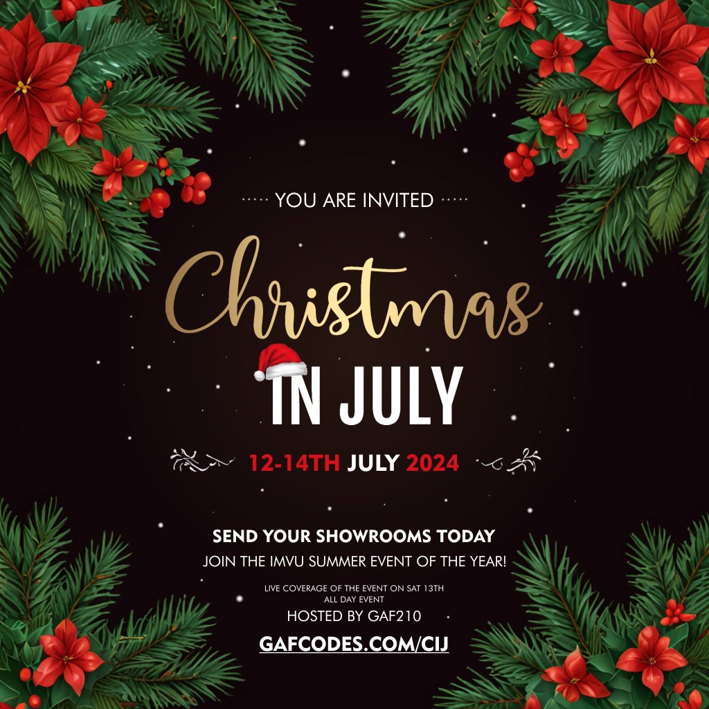 gaf210vu's tweet photo. 🎄🎅Inviting all #imvu creators to join this coming #christmasinjuly ! Send your showrooms today to have it listed for the event here: https://t.co/8oCXfFBJb2
#imvucreator #summerchristmas https://t.co/335uSNJGN8