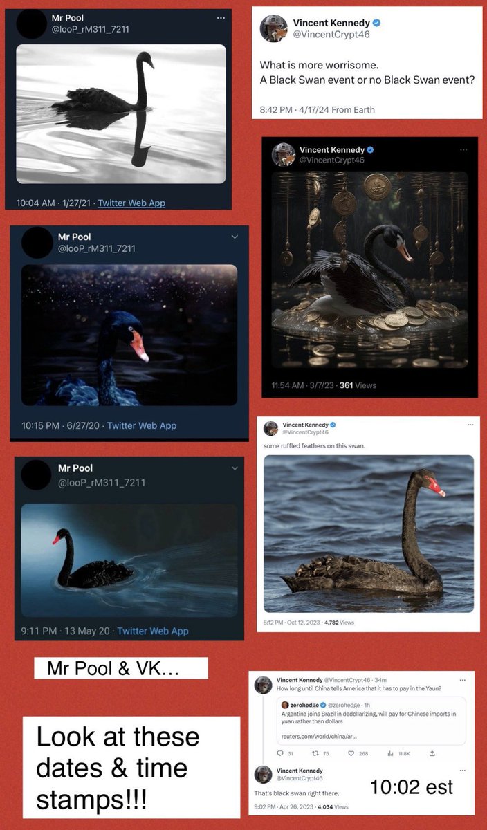 DeepStateZaddy's tweet photo. ⚠️BLACK SWAN⁉️

In 1973, the United States and the Federal Reserve entered into a pivotal agreement with Saudi Arabia. This deal provided Saudi Arabia with military support, protection, and weaponry in exchange for using the U.S. dollar for all oil sales. This arrangement significantly bolstered the U.S. dollar's dominance in global trade, particularly in the oil market. ⚔️💵

Details
•U.S. Dollar Dominance: The agreement ensured that the U.S. dollar remained the primary currency for international oil transactions, reinforcing its status as the world's reserve currency. 🌍💰

•Military and Economic Alliance: The deal fortified the U.S.-Saudi relationship, providing a strategic military alliance in the Middle East and ensuring the steady flow of oil to Western markets. 🔗🛢️

Sources: Historical records from the U.S. Department of State and financial documents from the Federal Reserve provide detailed accounts of this agreement.

The End of an Era: Saudi Arabia's Announcement

The 50-year contract between the U.S. and Saudi Arabia is set to expire on June 9. Saudi Arabia has announced that it will not renew the agreement and will no longer conduct oil sales in U.S. dollars. 📉🛢️

Details
•Shift in Global Trade: Saudi Arabia's decision to abandon the U.S. dollar for oil sales marks a significant shift in global trade dynamics. 🌐🔄

•Economic Implications: This change threatens the value and dominance of the U.S. dollar, potentially leading to financial instability and hyperinflation in the United States. ⚠️💸

Sources: Statements from Saudi government officials and financial analysts provide insights into the potential impacts of this decision.

Operation Sandman: The Scenario

Operation Sandman refers to a hypothetical scenario in which multiple countries simultaneously stop using the U.S. dollar for international trade, particularly for oil transactions. This coordinated effort is designed to diminish the dollar's role in global finance. 🌍💱

Details
•Devaluation of the Dollar: If implemented, Operation Sandman could trigger a large-scale devaluation of the U.S. dollar. 📉💵

•Global Financial Impact: The shift away from the dollar could lead to hyperinflation and significant financial instability in the United States and potentially globally. 🌐💣

•Geopolitical Strategy: This operation reflects a strategic geopolitical move to reduce U.S. economic influence and reshape the global financial system. ⚖️🌎

Sources: Discussions from economic think tanks and geopolitical analysts explore the potential scenarios and outcomes of Operation Sandman.

Why Did Trump Partner with Saudis?
Ask yourself: is it normal for a President to make his first official trip to Saudi Arabia on May 20, 2017? While there, Trump sold $110 billion worth of arms to the Saudis. He also formed an alliance with Crown Prince Mohammed Bin Salman (MBS) and the Gulf Cooperation Council (GCC), which is the Special Forces division of friendly Middle Eastern nations. 🤔✈️

•Mohammed Bin Salman (MBS): Crown Prince of Saudi Arabia 👑🇸🇦
•Gulf Cooperation Council (GCC): Special Forces division of Middle Eastern nations 🛡️🌍

What Does All This Mean?
Trump has quietly built a coalition of military generals in the US and Saudi Arabia that can share intelligence to build cases against US citizens suspected of committing military crimes and international crimes or treason. Each offense is punishable by death from a military tribunal. ⚖️🔍

BRICS and Its Connection to the Saudi-U.S. Dollar Agreement:

BRICS, comprising Brazil, Russia, India, China, and South Africa, challenges U.S. dollar dominance. This alliance aims to reduce dollar dependency by promoting their currencies for trade. Saudi Arabia's decision to end oil transactions in dollars aligns with BRICS' goals, enhancing their influence in the global energy market and contributing to potential dollar devaluation, marking a significant shift in geopolitical strategy.
