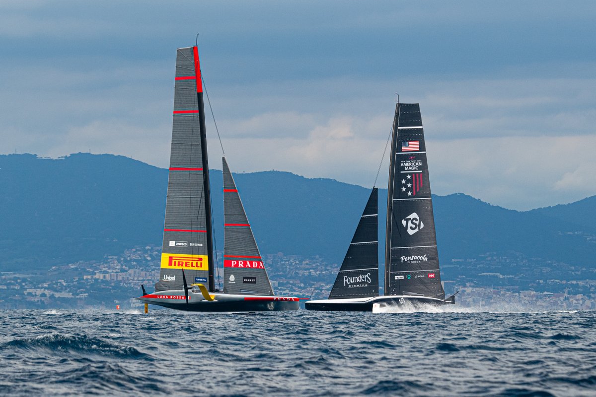 americascup's tweet photo. Keeping tabs on the "neighbours" 🔎👋

#AC37Recon https://t.co/ziWta5M8F1