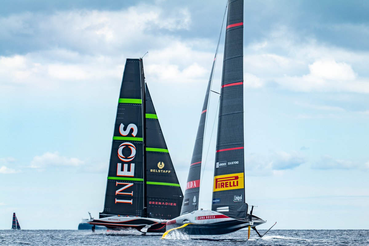 americascup's tweet photo. Keeping tabs on the "neighbours" 🔎👋

#AC37Recon https://t.co/ziWta5M8F1