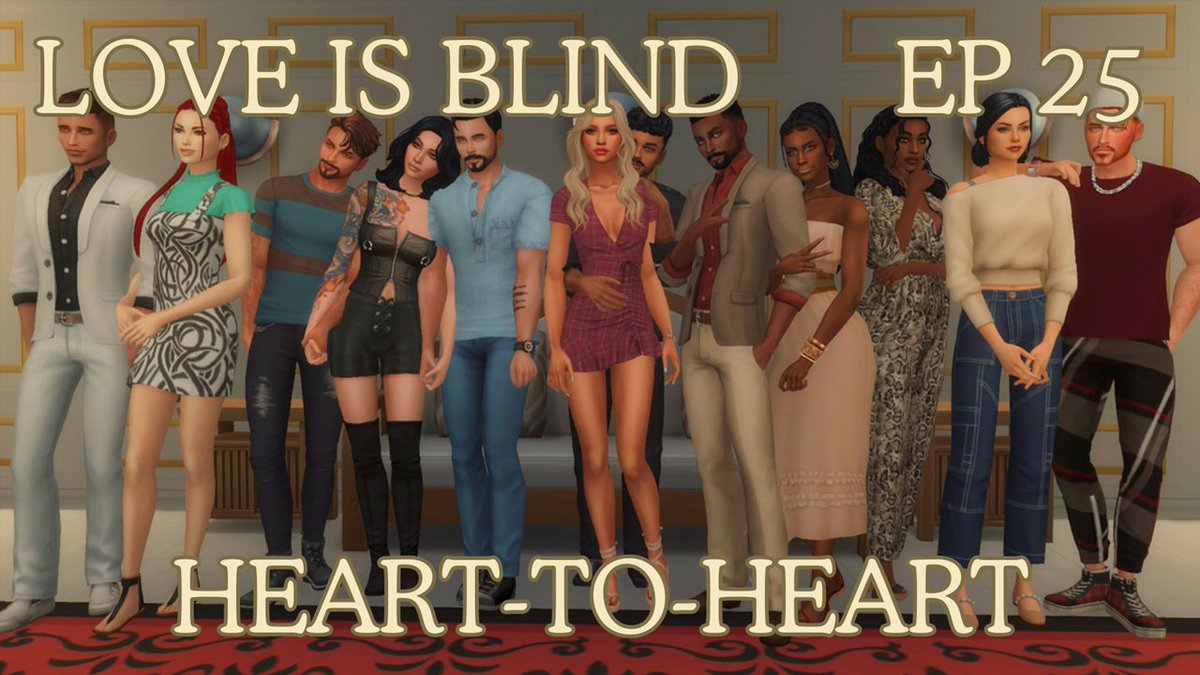 MenaBuchner's tweet photo. The couples go on dates and discuss their futures, leading up to Decision Day.
https://t.co/oCbGGcC4lg
@divanthesimmer @babci21916735 #aussiekarima @MamaDupreez @marcelacosta @Frozentricks26 #LoveIsBlindSims #LIBS1 https://t.co/3pyN42x81d