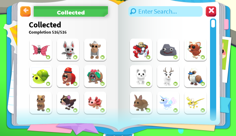 DMORBLX's tweet photo. I officially completed my adopt me pet journal, now to make everything neon! https://t.co/5yhsb6Bwoa