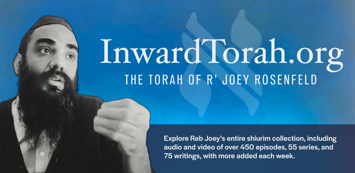 Introducing InwardTorah, Reb <a href="/jorosenfeld/">joey rosenfeld</a>'s new shiurim website and learning platform.

You can now explore Reb Joey’s growing library of 450+ shiurim videos, podcast episodes, writings, resources, and more, all in one place.

More exciting website updates are coming soon, BeH.