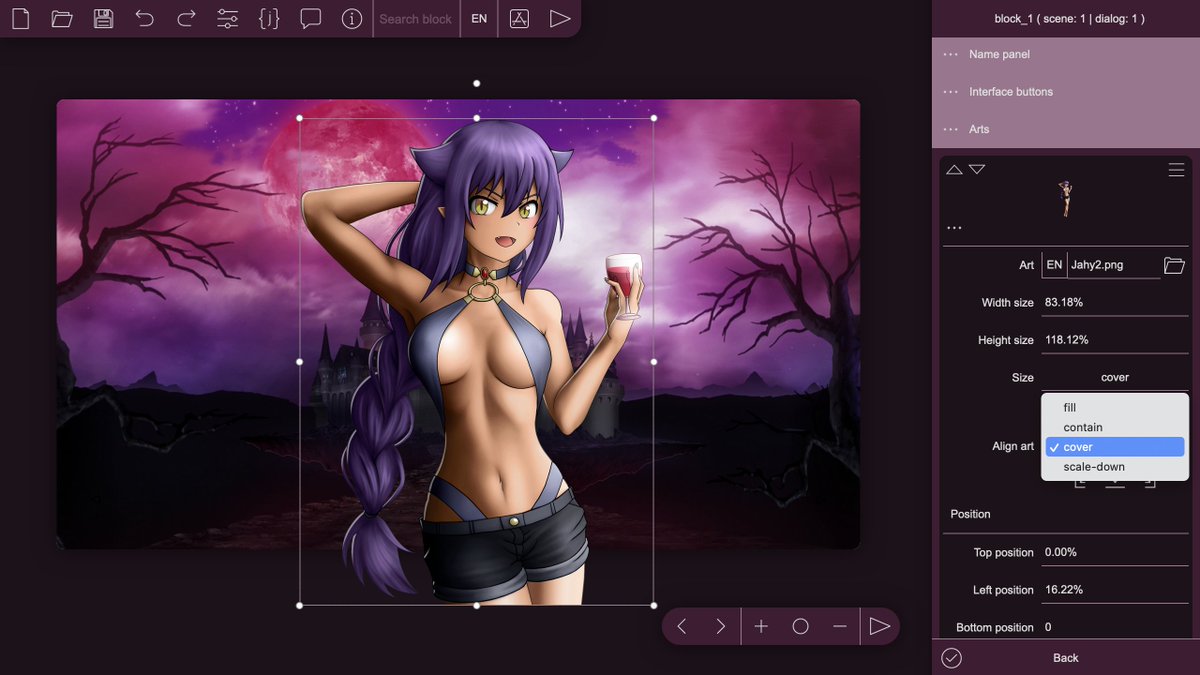 Tuesday JS release 48
Added new image display options

GitHub: github.com/Kirilllive/tue…

Patreon: patreon.com/posts/tuesday-…

#VisualNovel #OpenSource #Interactivefiction #ゲーム制作 #ゲーム開発 #indiegames #インディーゲーム #GitHub #ノベルゲーム #javascript