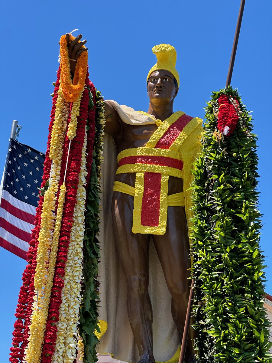 KuleanaRumWorks's tweet photo. Yesterday, our community celebrated Kamehameha, the conqueror and first ruler of the Kingdom of Hawai'i. King Kamehameha the Great was born around 1736 as Pai'ea to Keku'iapoiwa II, less than 2 miles from our farm at Upolu Point on the northernmost tip of the Island of Hawai'i. https://t.co/O1JK7qnXqu