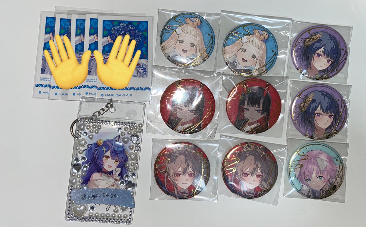 yuga_0404's tweet photo. 〖交換.譲渡.買取〗 にじさんじ 6周年 妖怪万化 ブルーミング

求｜同種🎐or🫧のみご希望額＋送料での譲渡可

譲｜🐹2  🐰2 🫧2  🎠2  🌇1

✧妖怪万化🎐の買取も行っております
✧お支払い方法はPayPay＞銀行振込になります
✧譲渡は🫧のみ
検索からでもお気軽にお声がけ下さい。 https://t.co/vxRSOG4NnT