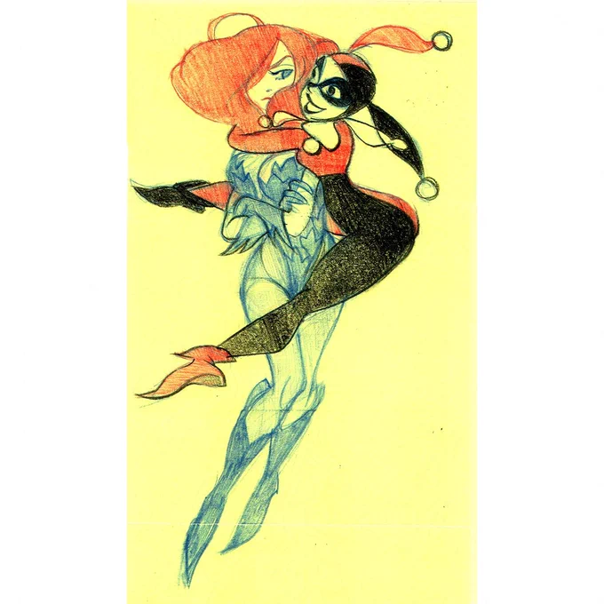 2010 Poison Ivy and Harley. What I have come to realize is from the beginning, I had drawn them together. Even if I was doing individual designs, I would often wonder how the other would look by contrast. 