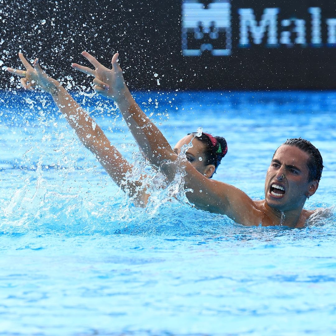 COE_es's tweet photo. 𝗖𝗔𝗠𝗣𝗘𝗢𝗡𝗘𝗘𝗘𝗦 𝗗𝗘 𝗘𝗨𝗥𝗢𝗣𝗔 🥇

🤩 Dennis González y @emmasincro terminan en el primer puesto en el dúo mixto libre y suman la tercera medalla para España en el Europeo de Belgrado. 

❤️ ¡Enhorabuena, @RFEN_Oficial!

📸 @EuroAquatics https://t.co/45roVY0qLs