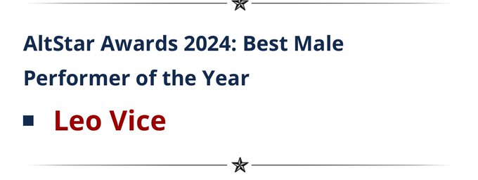 So I got sick the day of the awards and had to leave before the show started to get rest. I just found