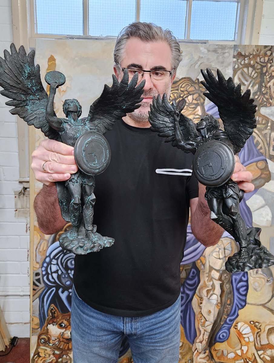 trevorjonesart's tweet photo. 87.9813 ETH in final sales!  🪽
 
Thank you so much to the 20 amazing collectors who bid on the Archangel Collections! I won’t tag you all as I’m sure you’ve had enough of me tagging you the last few days but I’ll be in touch soon. This project was a massive undertaking, merging digital and physical, multi-chain (ETH & BTC) with NFTs and ordinals, and even including a video game. I’m a bit loopy, I know! But your belief in my artwork and vision means the world to me. 🙏

I even bid in the final few minutes of the auction myself for that last angel to show my commitment, and although I did up-bid so that I could have a number ‘777’ in my final bid, I would like all of you to choose your favourite Archangel before I choose mine. Anyway, each angel is incredible and I can’t wait to see which one I get, and I can't wait to rally my CryptoAngels in Dante’s Pixel Inferno for the rewards. I’ll see you all there! Big thanks to @dpoxley for creating this fantastic game with me. 🎮

Thank you @tribul_auctions for being a brilliant partner. Your hard work and dedication are unmatched. And especially enormous thanks to my incredible team: @Martyn_7777, @vasiamakris, @hardart__, and @EtYett, you've gone above and beyond since the very beginning. You're all amazing. 🫂❤️

And finally, thank you, sweet @ViolettaPJones, the love of my life, for your unwavering support over the last two years while working on the sculptures and the rest of these angels, especially the past three months. It’s been hectic, I know. I love you deeply and promise more time for travel with great food and wine... right after the CryptoAngels ordinals drop next month. 😬😅

Now, I’m signing off for the rest of the night to enjoy dinner with my wife. Love to everyone who has supported me and helped me on this drop. Here’s to the future and here’s to the Bitcoin Angel universe!  🪽